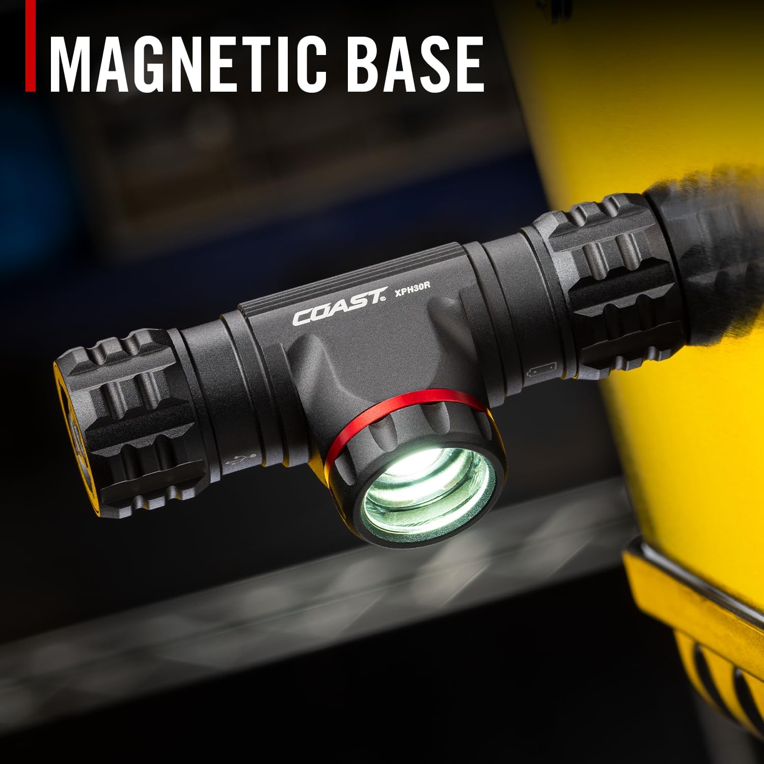 Coast XPH30R 1200 Lumen USB-C Rechargeable Dual Power Headlamp with Twist Focus Beam and Magnetic Base, 4.37 oz. - Black - Image 9