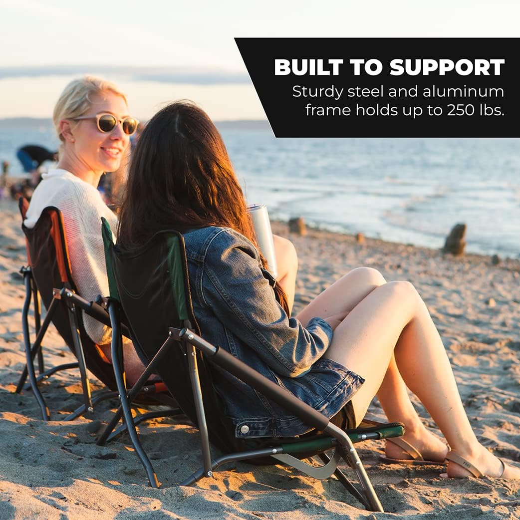 Cascade Mountain Tech Folding Camp Chair for Camping, Beach, Picnic, Barbqeues, Sporting Events with Carry Bag - Image 7